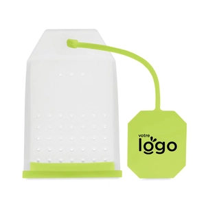 Infuseur de sachet de thé réutilisable avec base amovible personnalisable