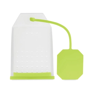 Infuseur de sachet de thé réutilisable avec base amovible personnalisable