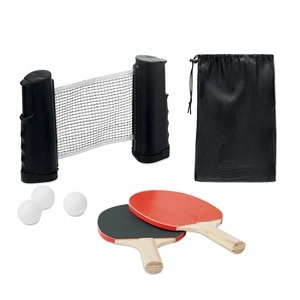 Jeu de tennis de table avec filet roulant - idéal pause travail personnalisable