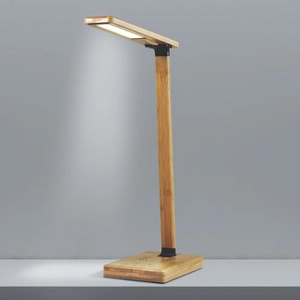 Lampe de bureau à LED avec chargeur à induction smartphone personnalisable