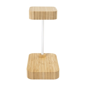 Lampe de bureau multifonctionnelle en bambou avec 12 LED personnalisable
