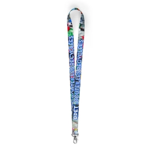 Lanyard en RPET sérigraphie personnalisable