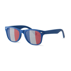 Lunettes de supporter avec drapeau du pays personnalisable