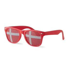 Lunettes de supporter avec drapeau du pays personnalisable