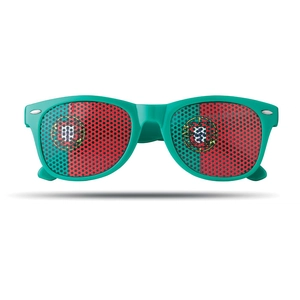 Lunettes de supporter avec drapeau du pays personnalisable