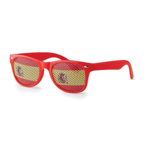 Lunettes de supporter avec drapeau du pays personnalisable