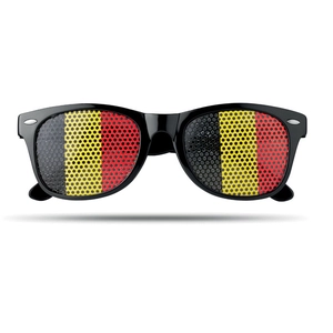 Lunettes de supporter avec drapeau du pays personnalisable