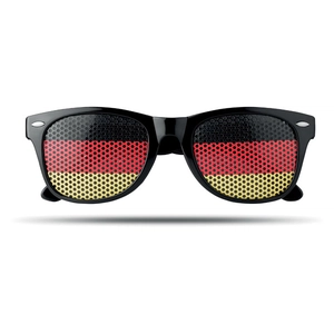 Lunettes de supporter avec drapeau du pays personnalisable