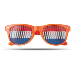 Lunettes de supporter avec drapeau du pays personnalisable