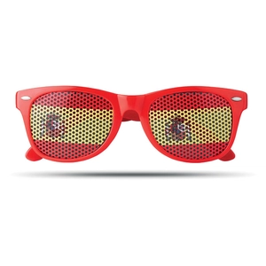 Lunettes de supporter avec drapeau du pays personnalisable