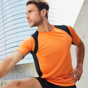 Maillot running Homme - impressions et passepoils réfléchissants personnalisable