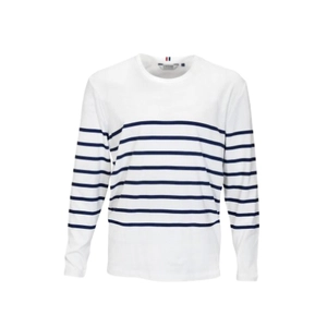 Marinière made in France avec puce tricolore - Pull 100% coton bio personnalisable