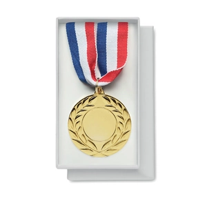 Médaille en fer avec sangle tricolore personnalisable