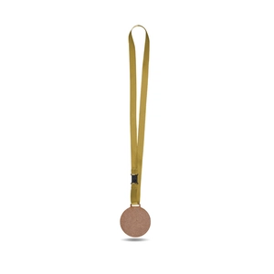 Médaille en MDF avec cordon satin made in france - découpe à la forme personnalisable