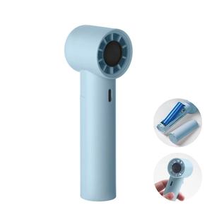 Mini ventilateur de poche en ABS avec écran d'affichage personnalisable