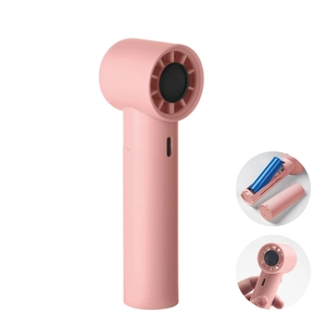 Mini ventilateur de poche en ABS avec écran d'affichage personnalisable