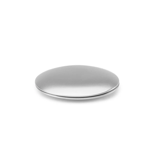 Miroir rond double face en aluminium avec fermeture magnétique personnalisable