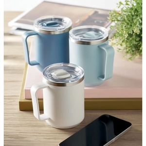 Mug à double paroi avec intérieur en acier inoxydable recyclé personnalisable