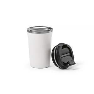 Mug de voyage en acier inox recyclé 490 ml isolation double paroi personnalisable