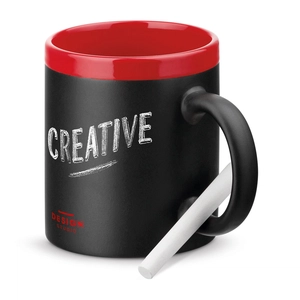 Mug en céramique 350 ml - Tasse CHALKIE avec craie personnalisable