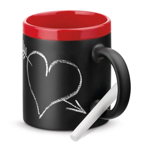 Mug en céramique 350 ml - Tasse CHALKIE avec craie personnalisable