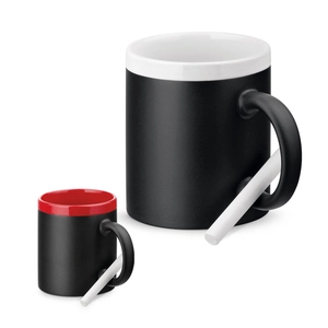 Mug en céramique 350 ml - Tasse CHALKIE avec craie personnalisable