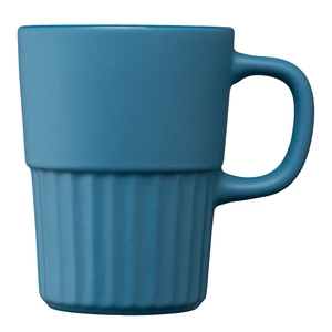 Mug en céramique avec finition mate et relief cannelé – 445 ml personnalisable