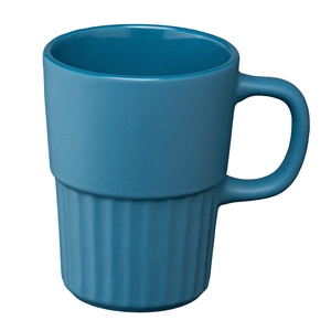 Mug en céramique avec finition mate et relief cannelé – 445 ml personnalisable