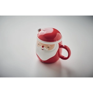 Mug en céramique Père Noël avec son couvercle personnalisable