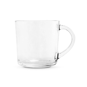 Mug en verre avec smiley sur le fond - Tasse SOFFY 280 ml personnalisable