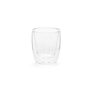 Mug en verre borosilicate 250 ml double paroi - pratique pour ne pas se brûler personnalisable