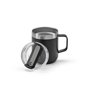 Mug isotherme 440 ml en acier inox recyclé - avec insersion de paille personnalisable