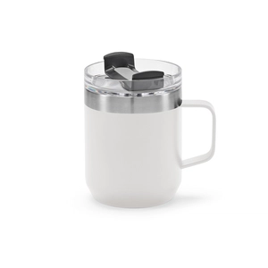 Mug isotherme 440 ml en acier inox recyclé - avec insersion de paille personnalisable