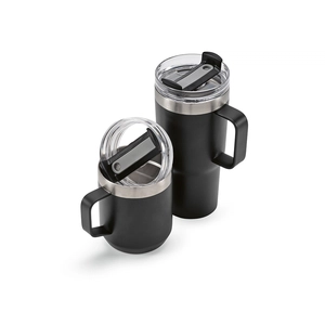 Mug isotherme 580 ml en acier inox recyclé - isolation double paroi personnalisable