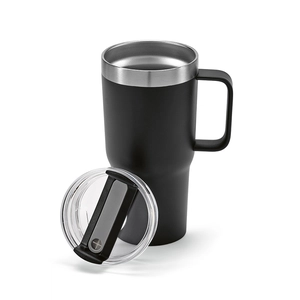 Mug isotherme 580 ml en acier inox recyclé - isolation double paroi personnalisable