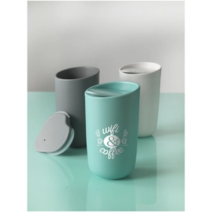 Mug isotherme en céramique 410 ml - Gobelet double paroi personnalisable