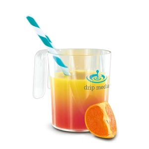 Mug transparent en tritan 350 ml personnalisable