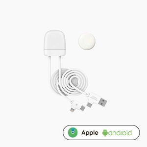 Multicâble ICE-TAG avec transfert de données - Apple & Android personnalisable