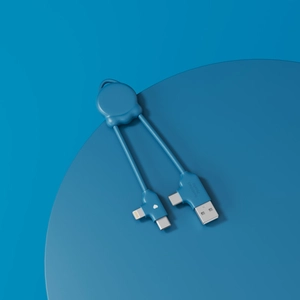 Multicâble OCTOMINI en plastique recyclé - USB-C personnalisable