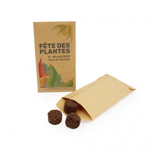 Palets à graines en sachet kraft - Made in France personnalisable