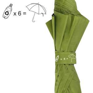 Parapluie WOODTOWN ouverture automatique, toile 100% en RPET personnalisable