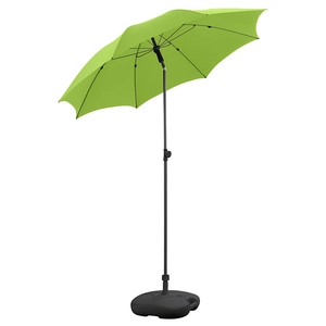 Parasol UPF 50+ 8 panneaux inclinable Diam 180 cm - avec housse personnalisable