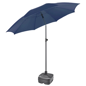 Parasol UPF 50+ 8 panneaux inclinable Diam 236 cm - avec housse personnalisable