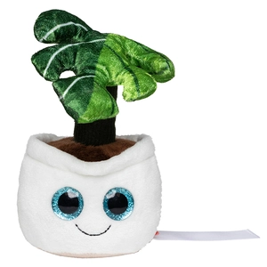 Peluche plante monstera en microfibre - convient aux enfants personnalisable