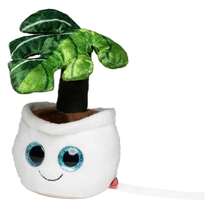 Peluche plante monstera en microfibre - convient aux enfants personnalisable