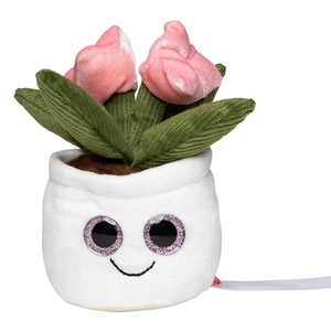 Peluche plante tulipe en microfibre - convient aux enfants personnalisable