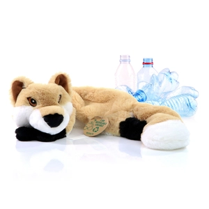 Peluche Renard pour chien en RPET personnalisable