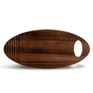 Planche à découper forme originale en bois d'acacia FSC - taille petite personnalisable