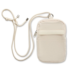 Pochette bandoulière pour smartphone en coton recyclé personnalisable