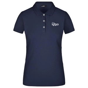 Polo Femme coupe cintrée en tissu strech personnalisable